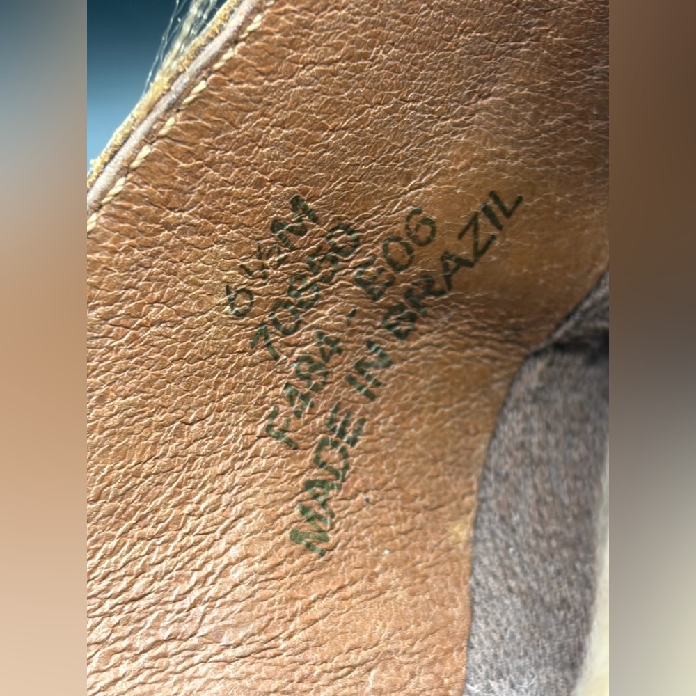 Frye Charlotte Whipstitch Distressed Studded Leather Clogs Mules Heels Boho Shoe - Picture 15 of 16